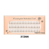 Single Cluster Three Row Natural Simulation Single False Eyelashes