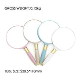 4 colors European fashion round hand mirror (At least 12Pcs for sale, color mixing is allowed)