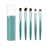 5pcs plastic handle eyeshadow brush in plastic bucket