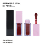 25 Color Pink Square Cover Large Brush Head Matte Liquid Lipstick