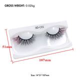 Colorful Imitation Mink Hair 18mm Fried Hair False Eyelashes