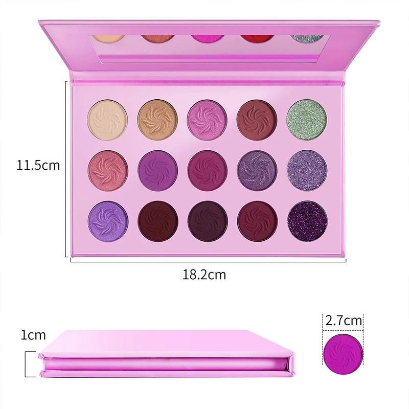 4 Colors Palettes for 15 Colors Eyeshadow - MSmakeupoem.com
