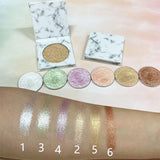 6 Colors Single Highlight Marble Palette