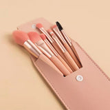 4 Colors 8pcs Candy Colors Customizable Mini Makeup Brushes Set