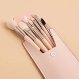 4 Colors 8pcs Candy Colors Customizable Mini Makeup Brushes Set