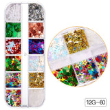 Snowflake Santa Claus Tree Nail Art Ornament Glitter Diamond