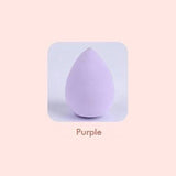 Huevo de belleza en forma de gota de 7 colores (con caja redonda de plástico transparente)