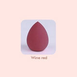 7 color drop-shaped beauty egg (with round clear plastic box)